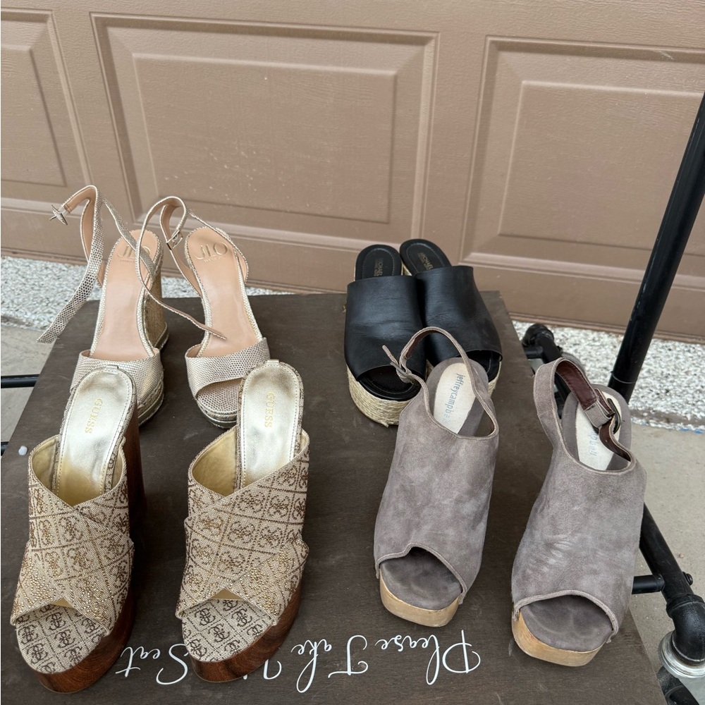 Jeffrey Campbell Black and Gray Wedges for Elegant Occasions